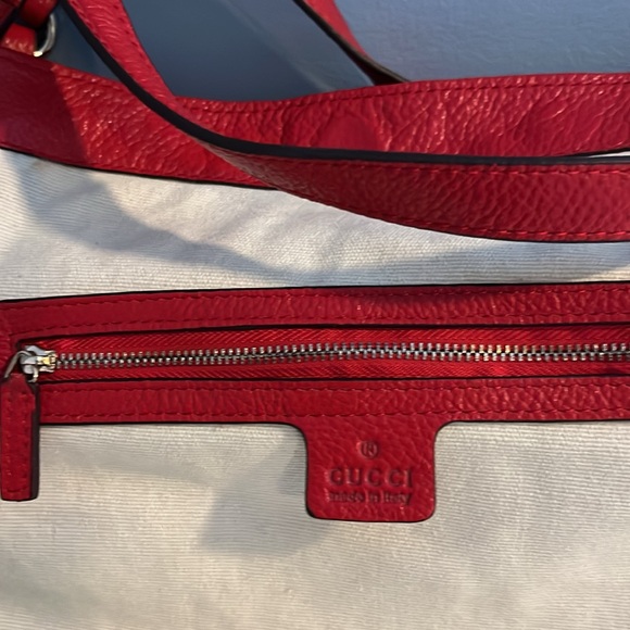 GUCCI SoHo Pebbled Leather Double Handle Bag NWOT - Picture 8 of 16